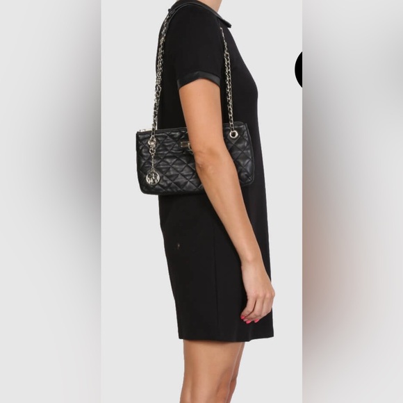 DKNY Quilted Leather Chain Strap Bag - Picture 8 of 8